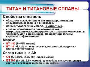 Где используется титан