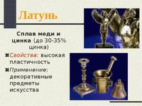 Сплав латунь