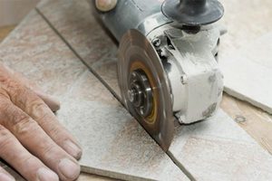 Описание способа резки плитки болгаркой
